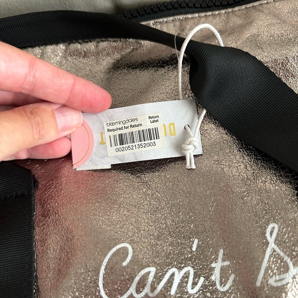 “Can’t stop, wont stop” duffle from Bloomingdales - Picture 2 of 3